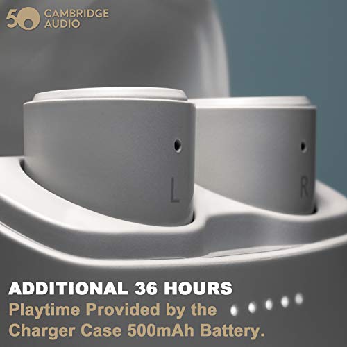 Cambridge Audio Melomania 1 Earbuds Pair, True Wireless Bluetooth 5.0, Hi-Fi Sound, in-Ear Stereo Earphones with Portable Charging Case (Stone)