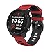 ANCOOL Compatible with Vivoactive 3 Band,20mm Quick Release Soft Silicone Replacement Strap for Forerunner 645/Galaxy Watch 42mm/Gear Sport/Galaxy Active 2 -Red