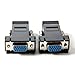 2pcs VGA Female Video Extender Plug to LAN CAT5 CAT5E CAT6 RJ45 Network Adapter