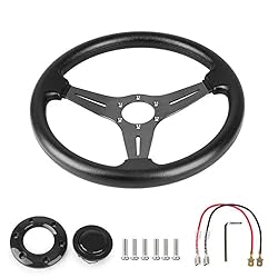 YEHICY 13.8” Auto Racing Steering Wheel Flat