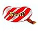 Candy Crush Collectible 5-Inch Candy Plush with Sound, Red and White Stripe