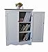 Homecharm-Intl 30.3x11.8x39.8-Inch Storage Cabinet,White with Veneer Top (HC-012)