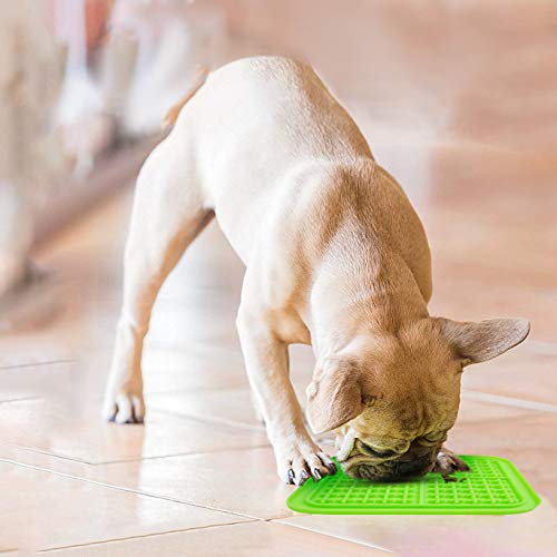 Dog Lick Mat with Slow Feeder Dog Bowl, Shovel and Brush Premium Slow