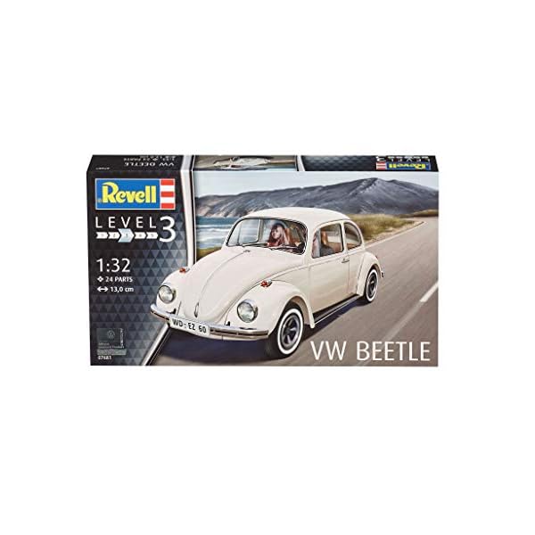 Revell Modellbausatz Auto 1:32 - Volkswagen VW Käfer 1968 (VW Beetle) im Maßstab 1:32, Level 3, originalgetreue… – Bild 3