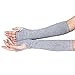 Gloves,toraway Winter Warmer Knitted Long Fingerless Wrist Warmers Gloves (Grey)