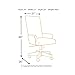 Signature Design by Ashley Baldridge Classic Neutral Swivel Desk Chair, Rustic Brown & Beige