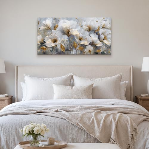 hyidecorart Cuadros Decoracion Salon Moderno, Grandes Lienzos Decorativos, Laminas Decorativas Floral Artística, Pinturas para Dormitorios Comedor Baño Recibidor 50x100 cm