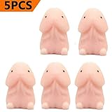 efoot 5PCS Funny Ding Ding Squishies,Novelty Squishy Toy Super Soft Slow Rising Stress Relief Novelty Squeeze Squishy Toy for Christmas' Birthday Party Gag Gifts