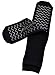 Secure 4 Pairs Non Skid Socks with All-Around Grip Tread - Hospital Style for Elderly Fall Injury Prevention