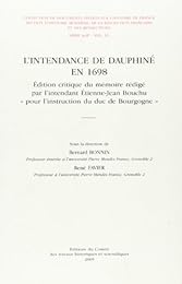 L' Intendance de Dauphiné en 1698