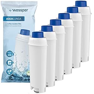 Wessper Reservewaterfilters voor koffiezetapparaat compatibel met DeLonghi DLSC002, SER3017 en 5513292811 – inclusief…