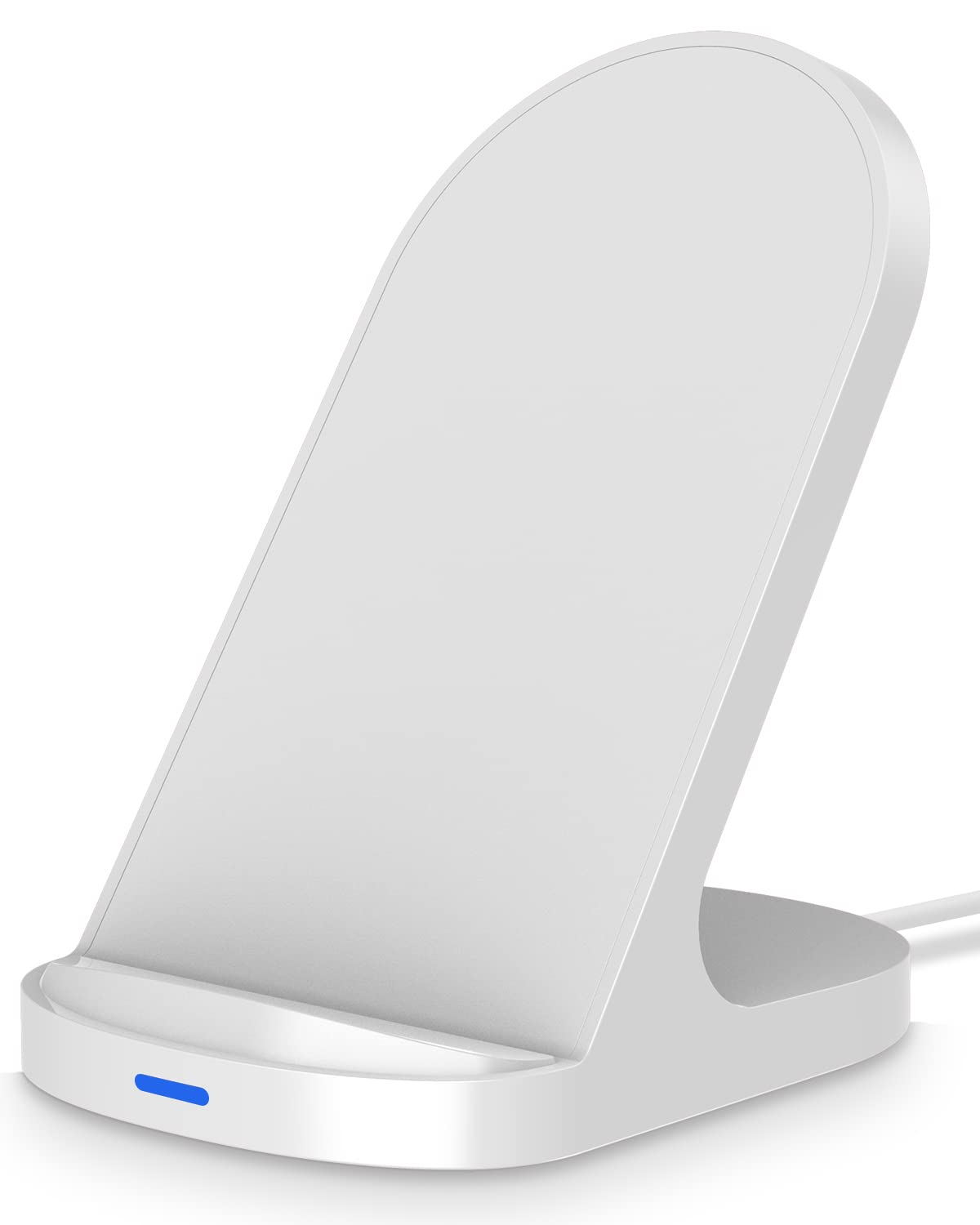 YW YUWISS 15W Fast Wireless Charger Wireless Phone Charger Stand Compatible with Apple iPhone 14 13 12/12 Pro Max/ 11Pro/11Pro Max, Compatible with Samsung Galaxy S22 S21 S20 (White)
