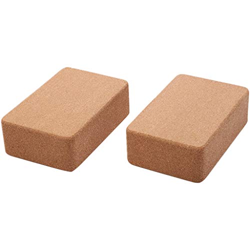 Yoga Block Yoga Brick Cork Support Block Pilates Home Exercise Fitness Workout