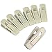 Tinfol Velvet Hanger Clips, 24 Pack Beige Pants Velvet Clips, Premium Large Opening Clothes Pin, Strong Finger Flocked Clip Perfect for Use with Slim-line Clothes Hangers