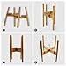 Mid-Century Plant Stand by ZERLA, Bamboo Wood Flower Pot Holder Display, Up to 12 Inch Planter – Planter Not Includedthumb 3