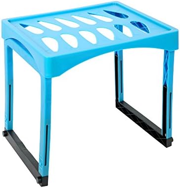 Office Works, Adjustable Locker Shelf with Legs, 11.25 inches, Blue