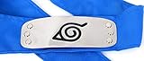 Ys&Ts Naruto Konoha Village Ninja Shinobi Cosplay Headband (Konoha, Blue)