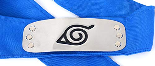 Ys&Ts Naruto Konoha Village Ninja Shinobi Cosplay Headband (Konoha, Blue)
