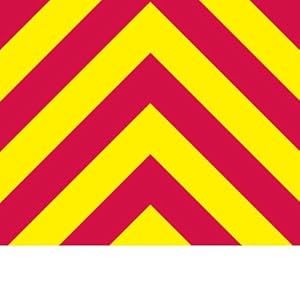One Set of Chevron Red&Yellow Self-Adhesive Reflective Tape/Vinyl 2200 ...