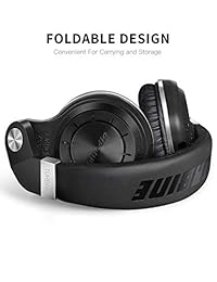 Auriculares Bluedio Turbine T2S. Auriculares inalámbricos con Bluetooth y micrófono, controladores giratorios plegables de 2 1 4 pulgadas Negro