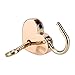 Padlock with Key 2Pack,Heart-shaped Skeleton Key Lock Set,Zinc Metal Lock for Luggage Diary Book Jewelry Box(Rose Gold)