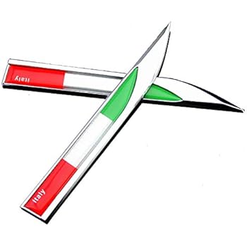 Amazon Com Xuxu521 Metal 2pcs Italy Italian Flag