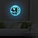 WANGZHIMING Removable 3D Luminous Blue Light Earth American Plate Pattern Self-Adhesive DIY Glowing Planets Wall Sticker for Kids' Room Nursery Living Room Home Decoraions