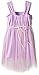 My Michelle Girls' Big Two Tone Hi Low Dress with Shredded Bodice and Jeweled Waistband