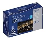 Celebrations 100 Led Mini Icicle-Style Light String Warm White. Approx. Lighted Length 6'