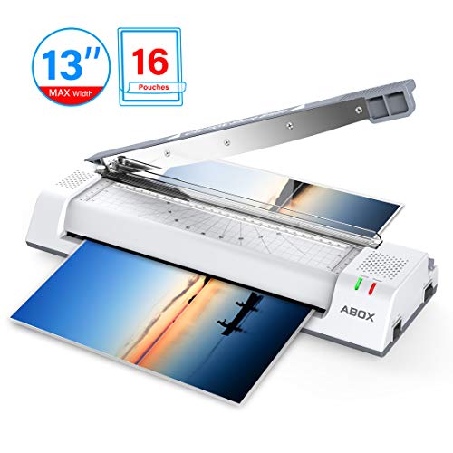 A3 Laminator, ABOX A3 A4 Laminator Machine Hot Cold Laminator with Jam