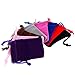 Pack of Black/Red/Blue/Pink/Grey/Brown/Fuchsia/Purple Color Velvet Pouches with Drawstrings for Jewelry Gift Packaging, 5x7cm