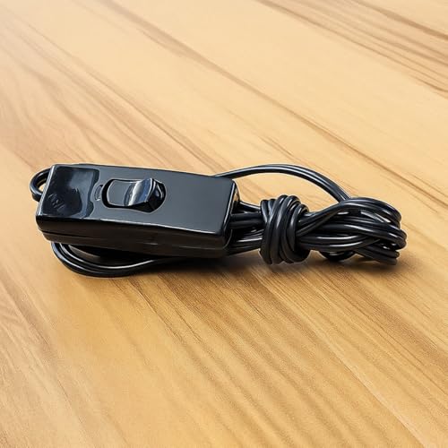 Fio Rabicho para Abajur e Luminárias com Interruptor 1,3m Preto TANGERINA