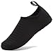 CIOR Lightweight Aqua Socks Quick-Dry Water Shoes Mutifunctional Barefoot For Beach Pool Surf Yoga Exercise SX-Black-30/31