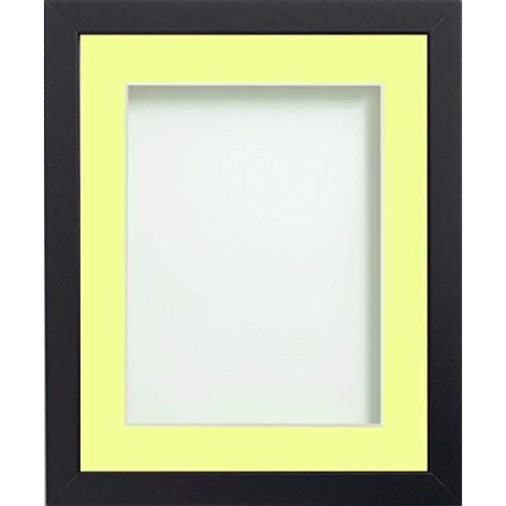 Frame Company Allington Black 9x7 inch Frame With Lemon Bon Bon For Image 6x4 inch *Choice of sizes* Fitted with Real Glass