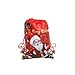 12 Pcs Christmas Party Supplies Favors Bags Reusable Drawstring Goody Gift Pouch Bags for Kids Boys and Girls Birthday, Winter Holiday Xmas Santa Sack Party Supplies Favors