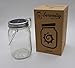 Solar Powered Light Jar By Solar Serenity – 4 LED Lights – Multipurpose Indoor & Outdoor Patio, Yard, Driveway, Garden, Hanging Light & Table Lantern – Relaxing, Bright, (White)