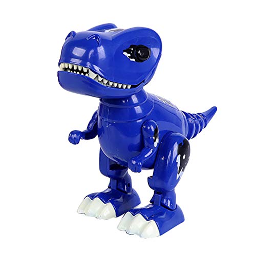 Amaping Electronic Cute Tyrannosaurus T-Rex Walking Glowing and Music Dinosaur Robot Light Up Sounds Toys Educational Baby Interactive Toys Xmas Gift (Blue) - Thumbnail 3