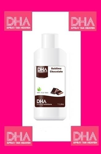 DHA Sublime Chocolate 14% Spray Tan Solution 1 Litre WAS OMG