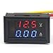 DROK® Accurate Voltmeter Ammeter DC4.5-30V Voltage Current Meter 2 in 1 Digital Multimeter 10A Volt Amp Tester Meter with 3 Wires 0.28
