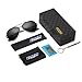 FEIDU Polarized Aviator Sunglasses for Men Driver Sun Glasses Unisex FD9009(Black/Gun)