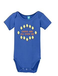 Chicks Are All Over Me Funny Easter Onesie for Baby Boys