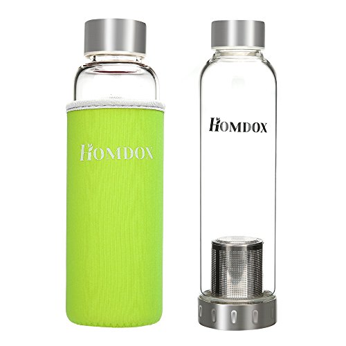 Buy Homdox® Glass Water Bottle Made of Highquality Environmental