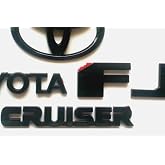 Black Out for FJ Cruiser 2007-2015 Rear Door Emblem Badge Nameplate Set