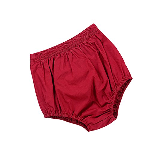 Hotkey Baby Short Pants Girls Boys Bloomers Pants Briefs (100, Red)
