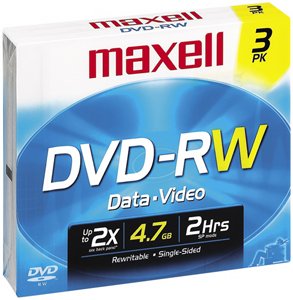 MAXELL  635115 DVD-RW Rewriteable Recordable DVD