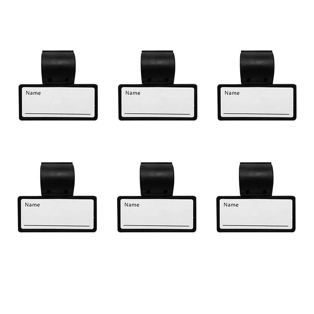 6 Pcs Stethoscope Name Tags,Plastic Name Identification Tag Clip Name Clip,for Stethoscope Tube Replacement