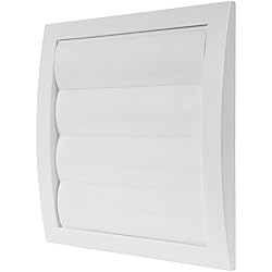 White Exhaust Hood Vent 5'' Inch with Built-in Pest