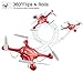 DoDoeleph Syma X5UW FPV RC Drone with 720P HD Wi-Fi Camera Live Video Training Quadcopter for Beginners- Altitude Hold Headless Mode Gravity Sensor One Key Return Includes Bonus Battery