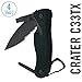 LEATHERMAN, Crater C33TX Lightweight Folding Knife with Bottle Opener, Black