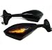 XYZCTEM Turn Signal LED Integrated Sports Racing Mirrors for Kawasaki Ninja 500 ZX6 ZX6R ZX7 ZX9 ZX10R ZX12R 250R ZX636 Ex,Honda CBR 600 1000 RR F4i 600RR,CBR 600 F4i 929 954 Rr F1 F2 Hurricane ,Yamaha YZF R1 R6 R6S Fazer FZR 600,Suzuki GSXR 600 750 1000 1300 Bandit And more